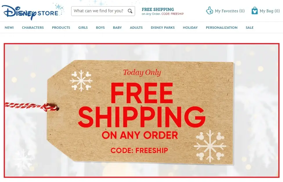 Disney Store Free Shipping On Any Order disney store free shipping on any order