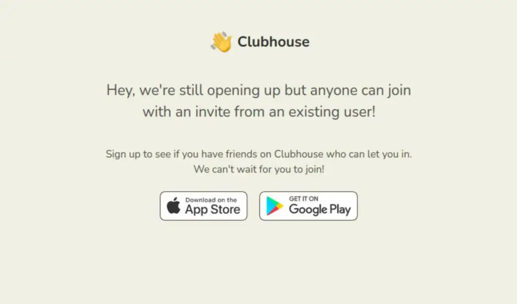 clubhouse invite only example as scarcity marketing.