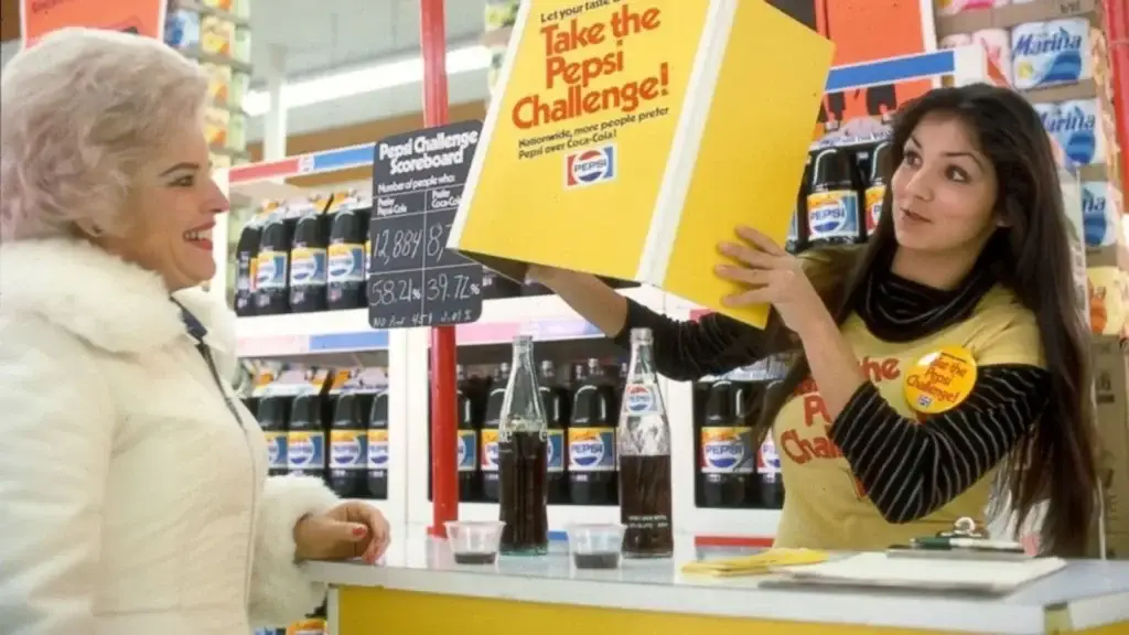 here's what the pepsi challenge looked like