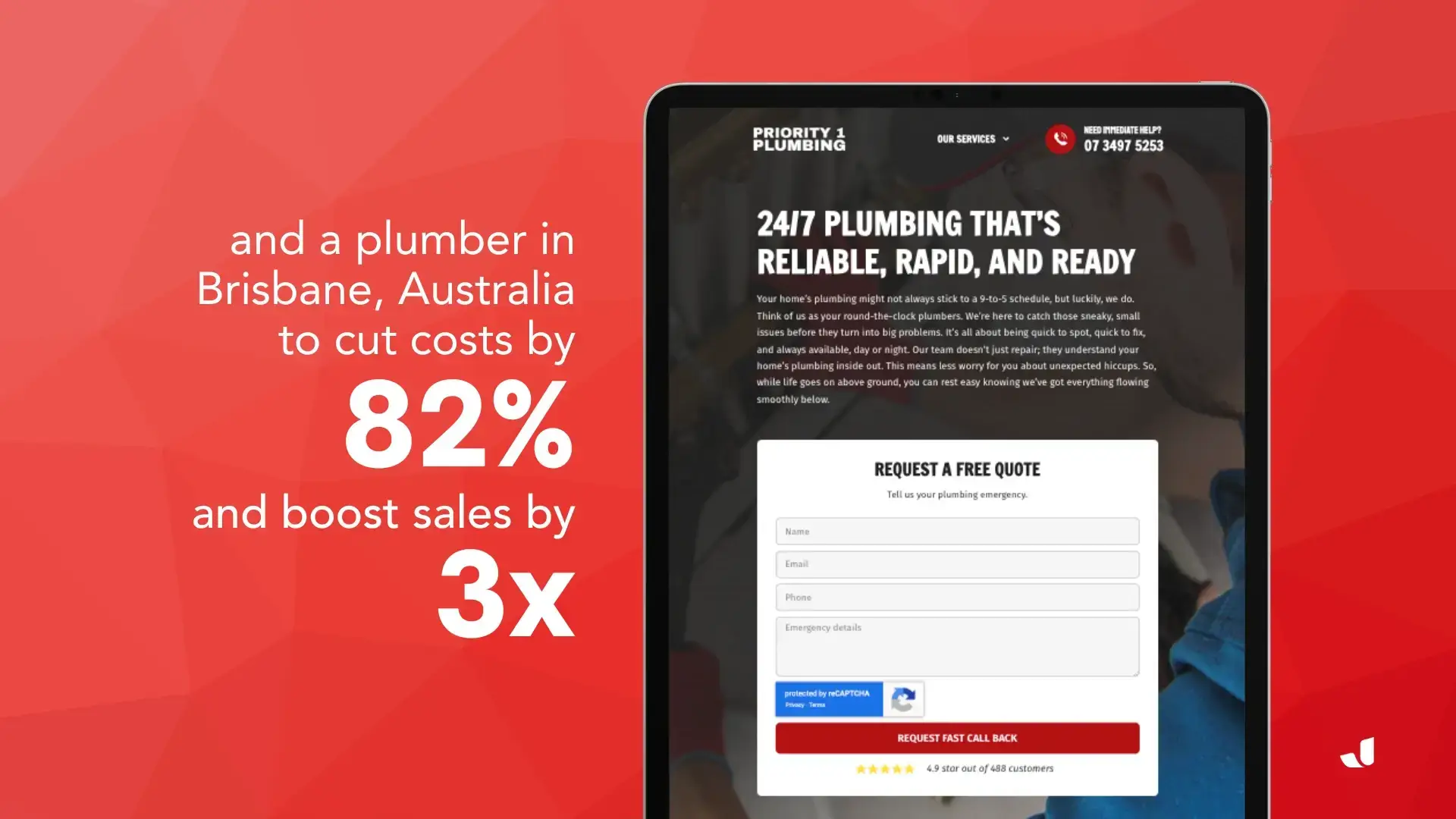 plumbing marketing agency case study by jrr marketing