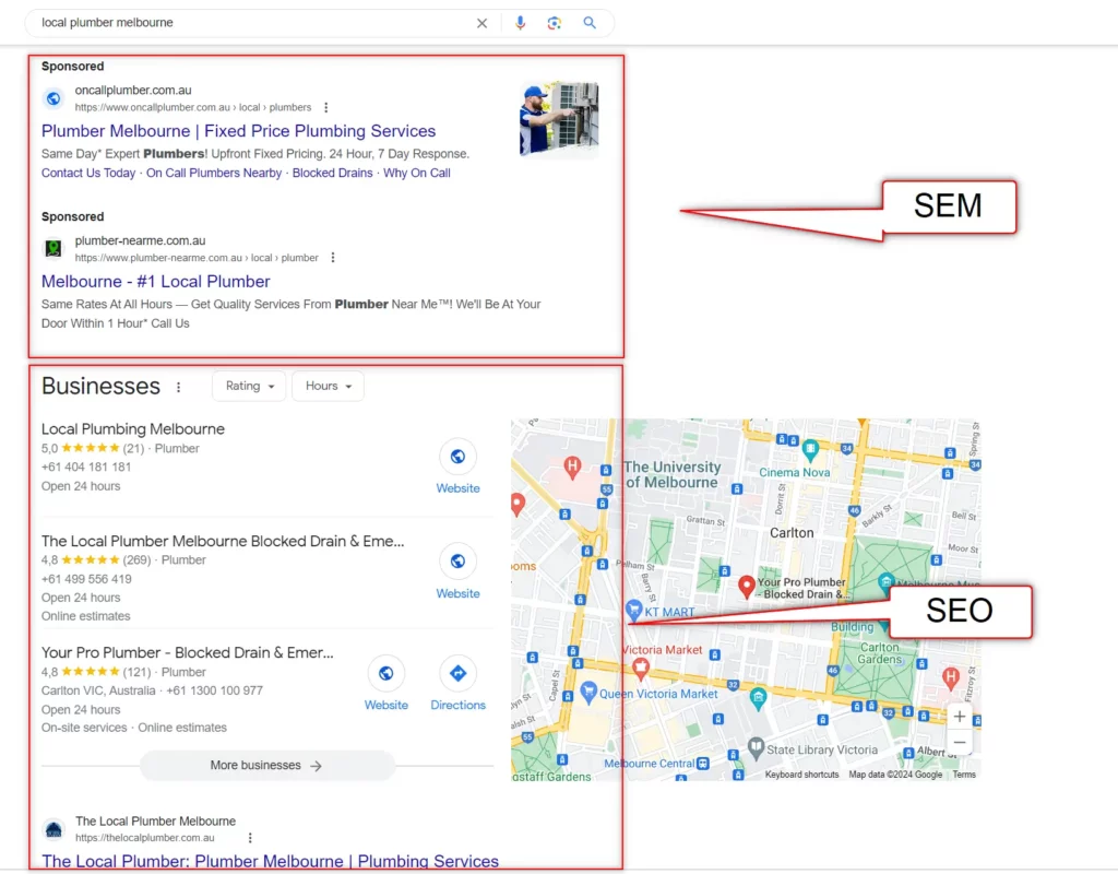 local sem vs seo